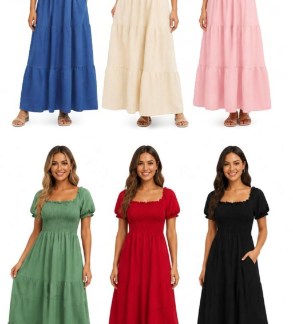 AH2023-Lady's Summer Dress (Assorted Colors and Sizes)