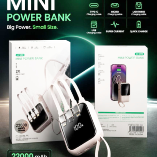 Mini Power Bank with Built-in Charging Cables (C003-1024, Min 6pcs, Case Price Available)