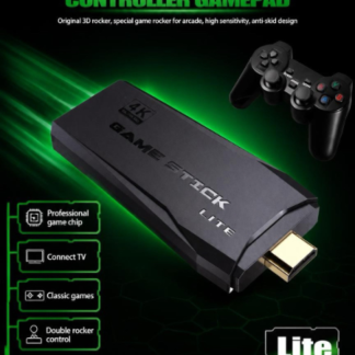 Retro Gaming Console M8 64G Wireless Game Stick,20000+ Games 4K HDMI Output Plug and Play Handheld Game Console with 2.4G Wireless Controller Gamepad (C003-1065)