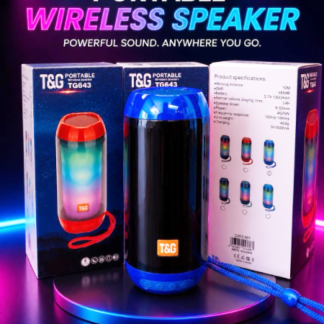 T&G TG643 Portable Wireless Speaker with RGB LED Lights (C003-901, Min 6pcs, Case Price Available)