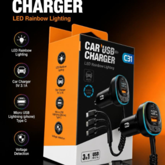 Car USB Charger (C003-947, Min 6Pcs)