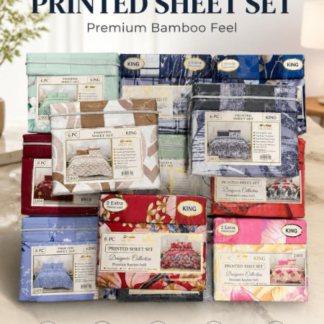 91604-KP-6PC Printed King Bed Sheet Set (Assorted Colors)(Case Orders ONLY)
