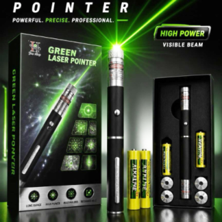 High-Power Green Laser Pointer Pen – Long Range Visible Beam Set (Z001-457, Min 12pcs, Case Price Available)